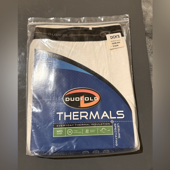 Duofold White Thermal Pants size XL. New in package - Picture 1 of 3